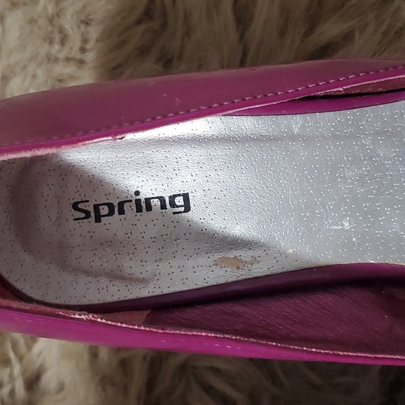 SPRING Light Purple Leather-Like Patent Heels- Size Euro 38 - Picture 5 of 16